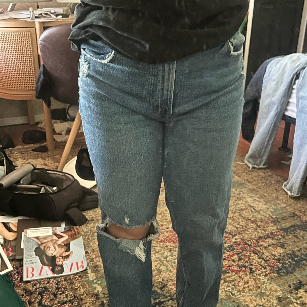 Abercrombie & Fitch Blue Ripped women’s jeans